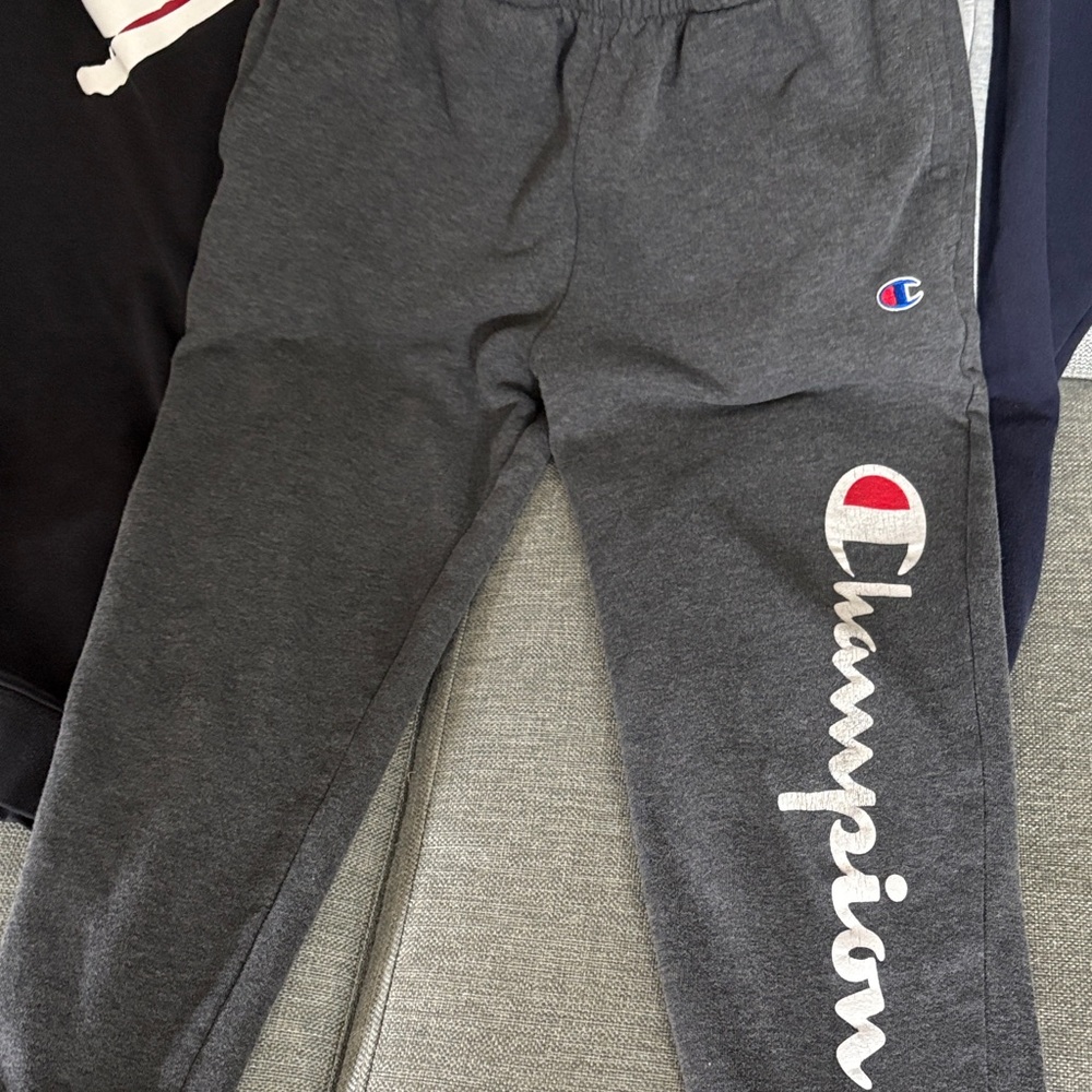 3 pairs of sweatpants including Abercrombie Kids' Navy Joggers